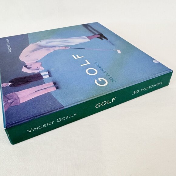 Vincent Scilla 2001 Golf Themed Prints 6 x 6 Postcards Set Of 30 Easy To Frame - Picture 4 of 10